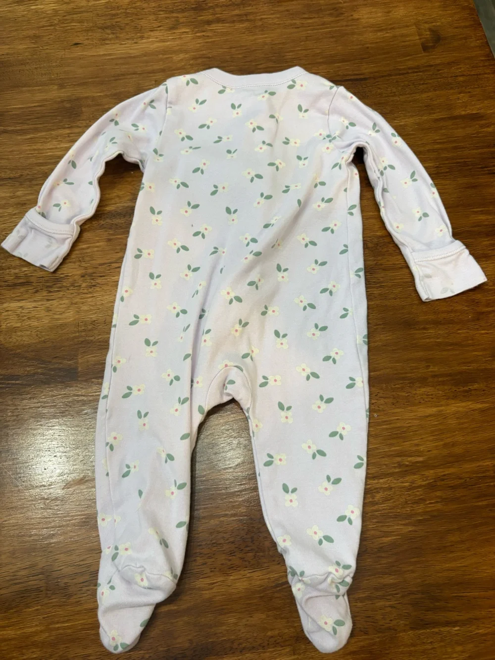 Old Navy Lavender Floral Zip Footie